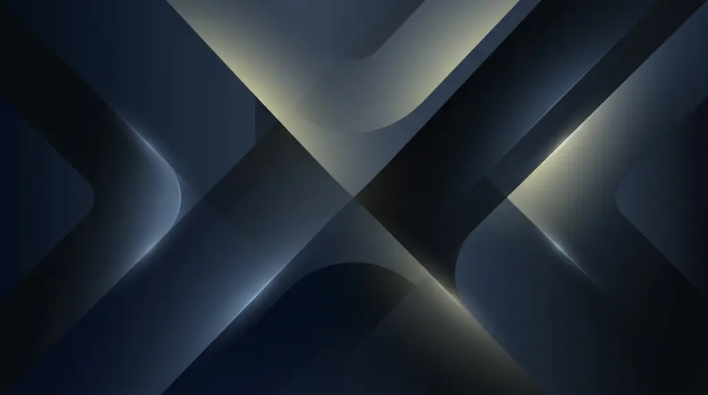 Fondo tecnológico abstracto con formas geométricas en ambiente oscuro premium